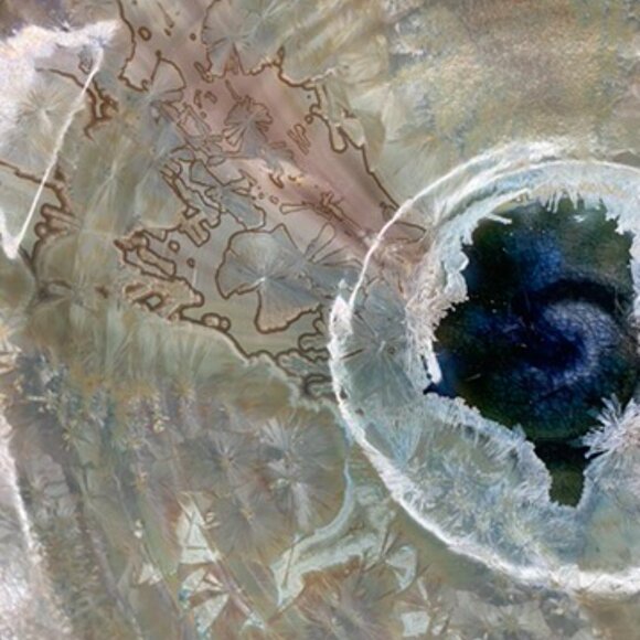 Studio Pottery Bowl Signed JD Crystal Bottom And Crystalline Grazed Blue Green - Picture 3 of 13